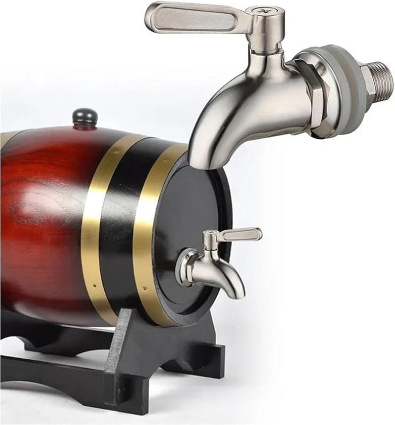 6 Pieces Slive Stainless Steel Beverage Dispenser Faucet Tap For Wine Beer Barrel - Image 5
