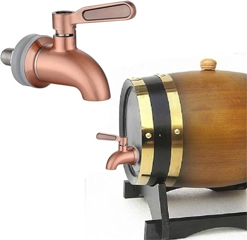 6 Pieces Slive Stainless Steel Beverage Dispenser Faucet Tap For Wine Beer Barrel - Image 4