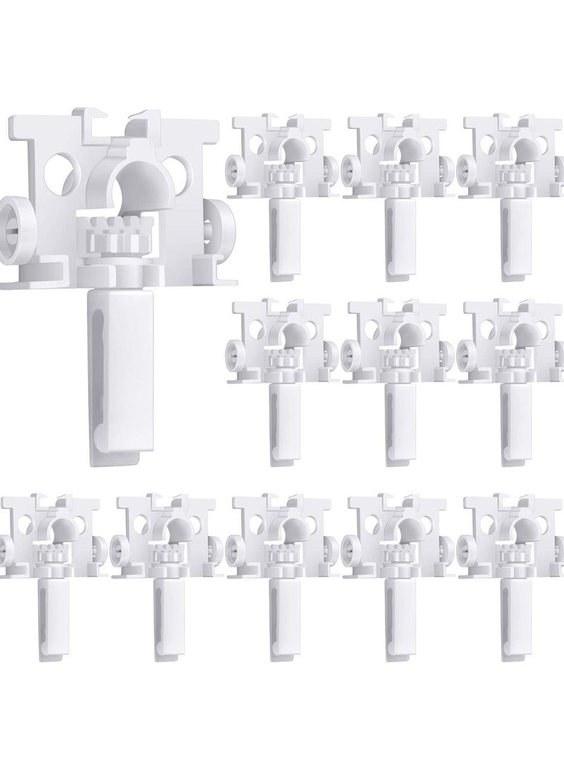 SYOSI 20-Pack Vertical Blinds Repair Kit with Stem, Replacement Pulley Repair Kit Plastic Curtain Replacement Parts (White) - Image 1