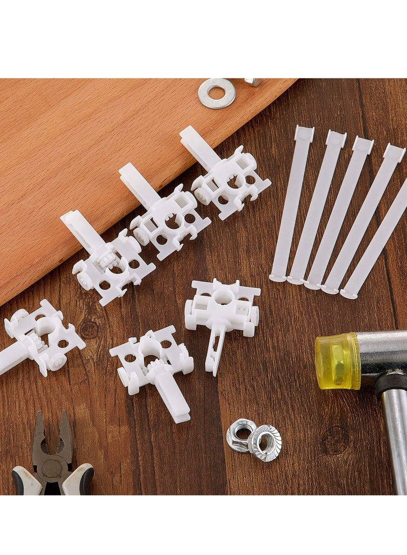 SYOSI 20-Pack Vertical Blinds Repair Kit with Stem, Replacement Pulley Repair Kit Plastic Curtain Replacement Parts (White) - Image 5