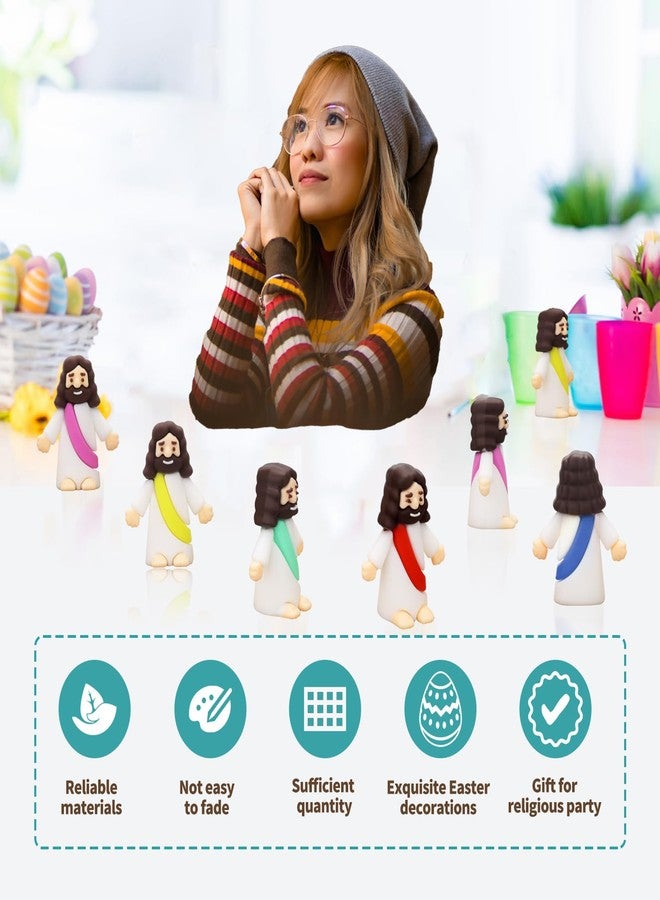 Seprochoo 20 Pcs Little Jesus Figures Mini Jesus Figurines in Bulk Tiny Jesus Figures - Image 4