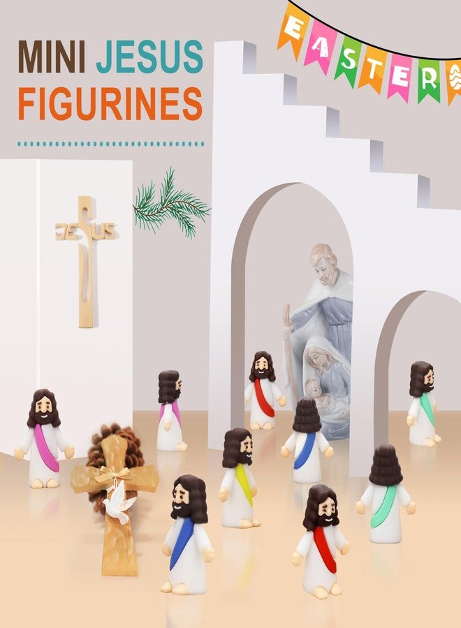 Seprochoo 20 Pcs Little Jesus Figures Mini Jesus Figurines in Bulk Tiny Jesus Figures - Image 3