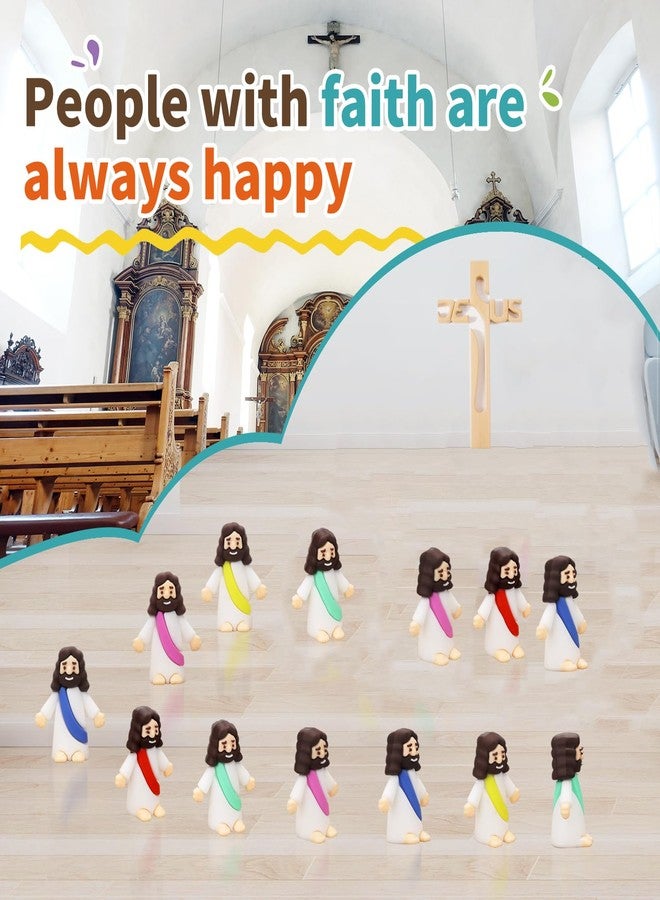 Seprochoo 20 Pcs Little Jesus Figures Mini Jesus Figurines in Bulk Tiny Jesus Figures - Image 5