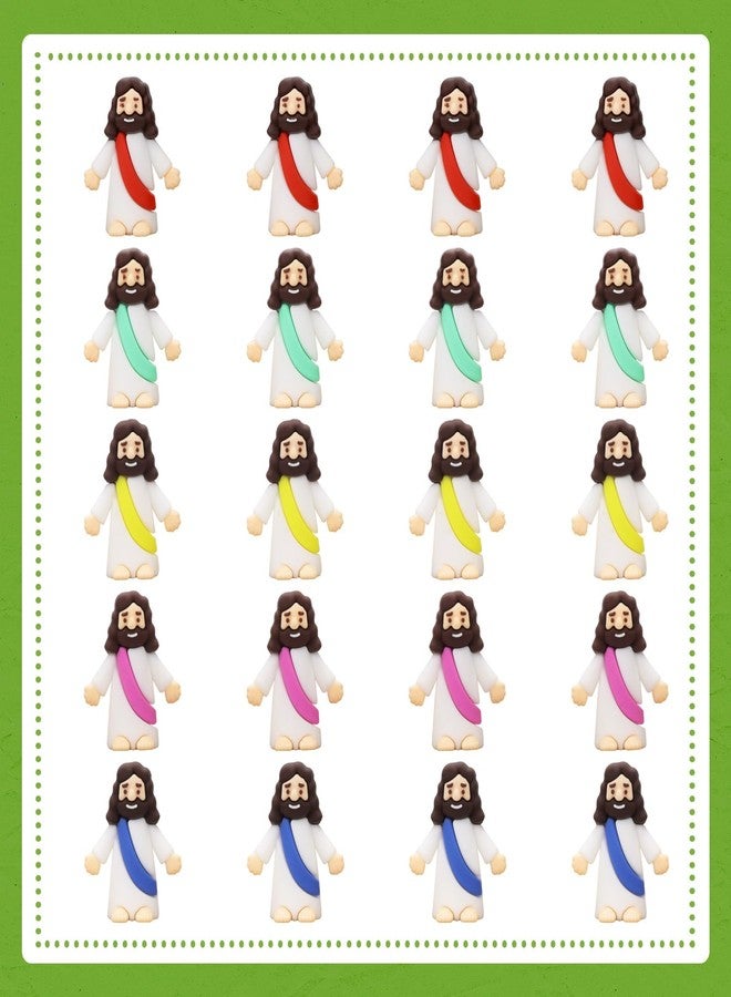 Seprochoo 20 Pcs Little Jesus Figures Mini Jesus Figurines in Bulk Tiny Jesus Figures - Image 1