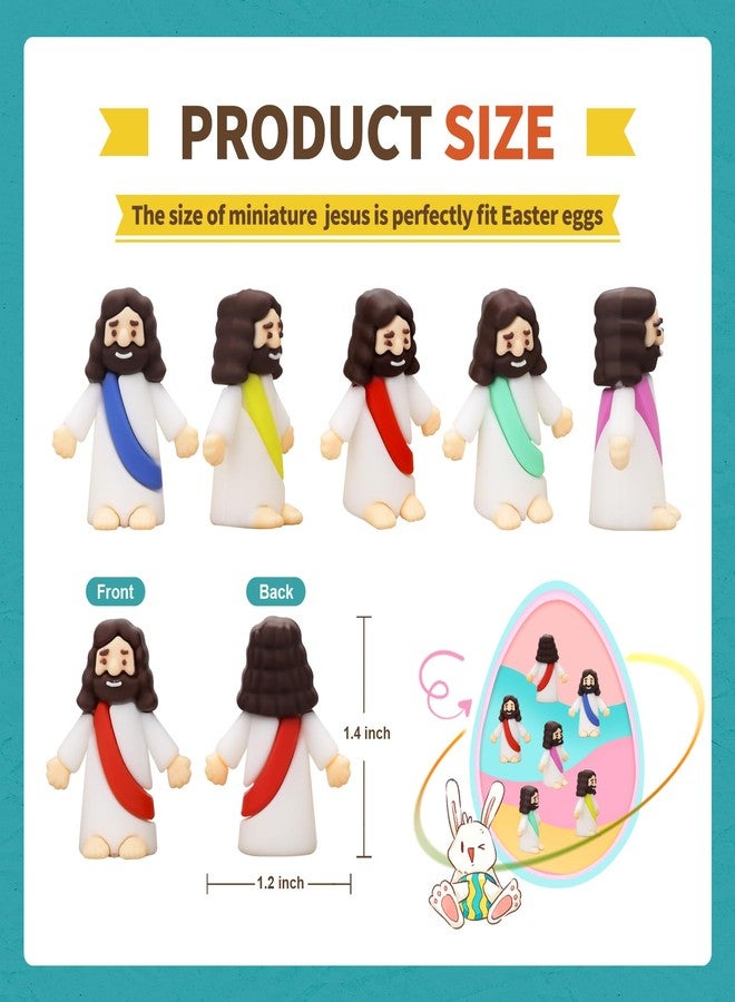 Seprochoo 20 Pcs Little Jesus Figures Mini Jesus Figurines in Bulk Tiny Jesus Figures - Image 2
