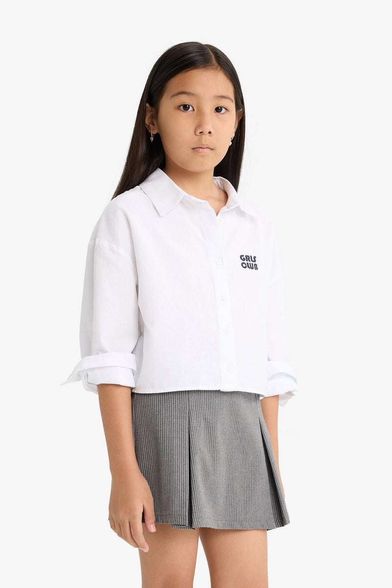 ديفاكتو جيبة شورت بناتي بوبلين بخصر مطاطي - Image 5