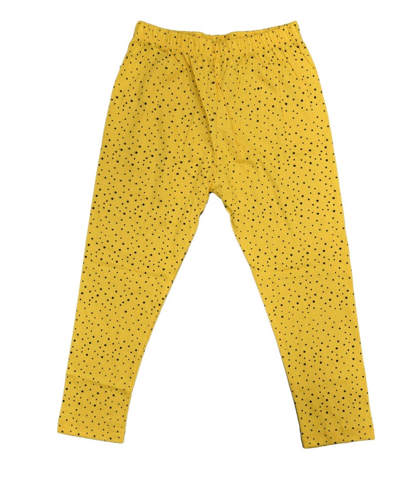 indi weaves IndiWeaves Girls Pure Cotton Stylish Printed Capris 3/4th Pants (Pack of 5) Green,Yellow,Maroon,Pink,Red - Image 3