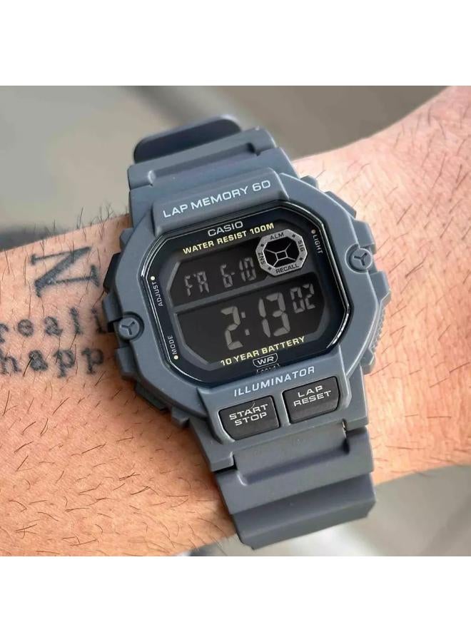 كاسيو ساعة رقمية من الراتنج WS-1400H-8BVDF - Image 3