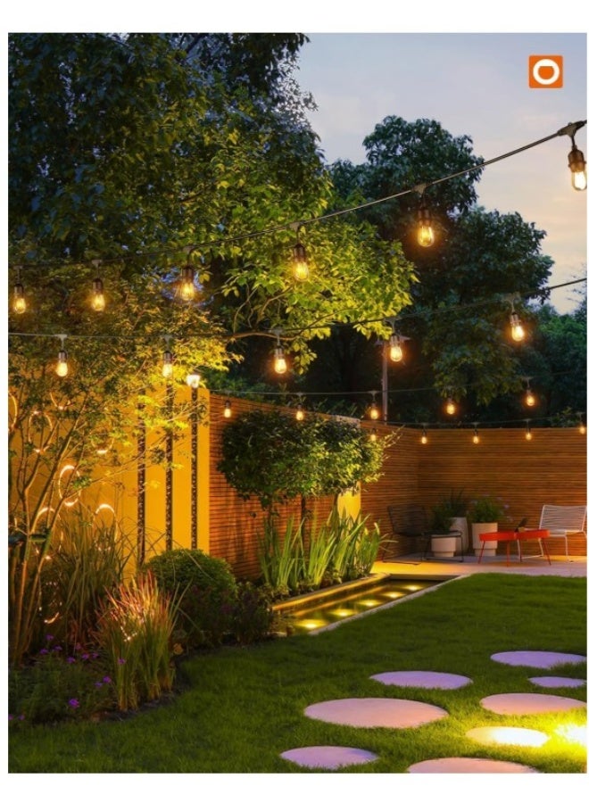 Generic Commercial Grade Outdoor String Lights with Hanging Sockets – Weatherproof Edison-Style LED Bulbs – Warm White Patio Café Lights for Garden, Backyard, Porch, or Bistro Decor - Image 2