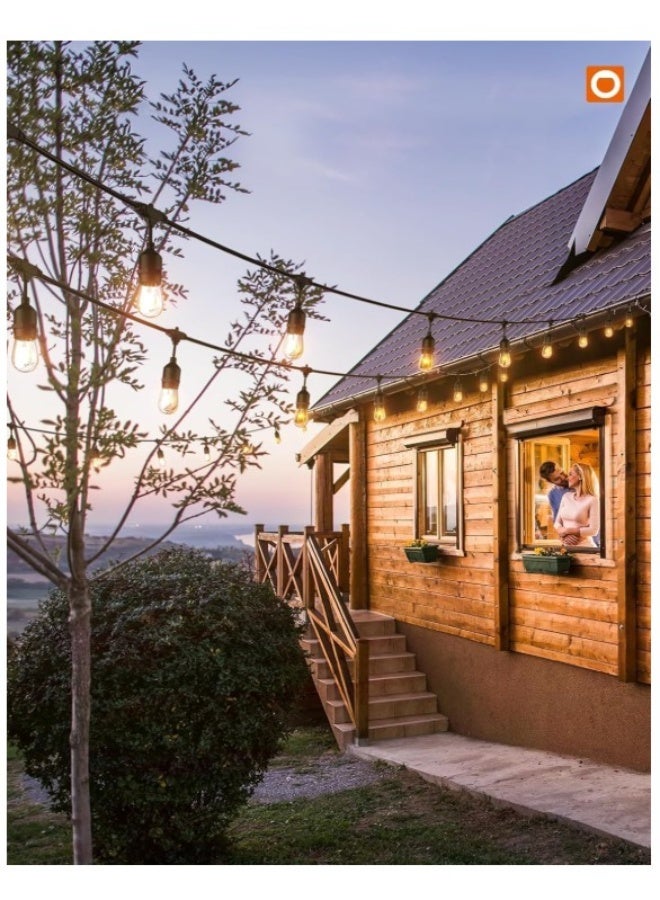 Generic Commercial Grade Outdoor String Lights with Hanging Sockets – Weatherproof Edison-Style LED Bulbs – Warm White Patio Café Lights for Garden, Backyard, Porch, or Bistro Decor - Image 3
