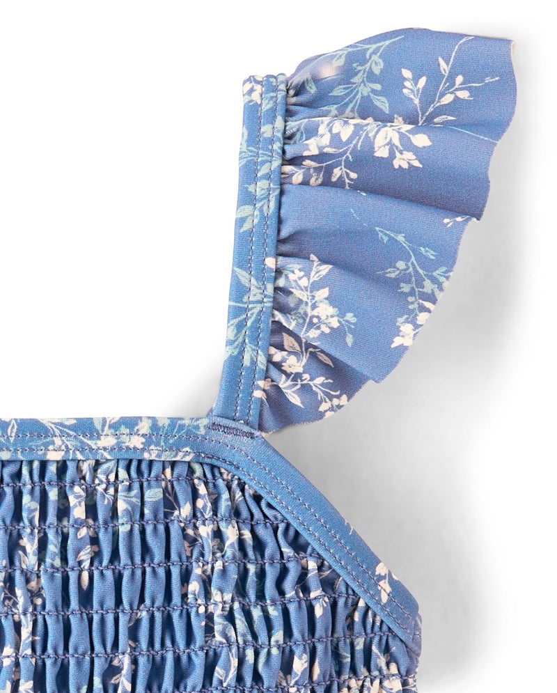 Gymboree,Girls,and Toddler One Piece Swimsuit,Coastal Floral,12 - Image 3