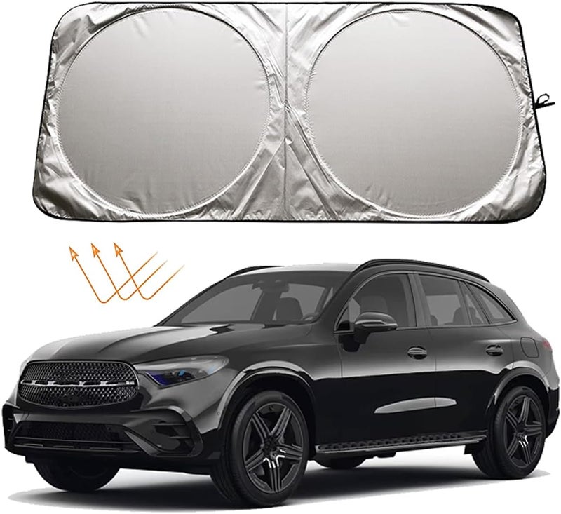 XHRING واقي شمسي للزجاج الأمامي من لسيارات مرسيدس بنز GLC GLC 300 GLC300 GLE GLS 350 GLE350 450 ML ML350 CLS SL S AMG كلاس 4matic EQB EQC EQE EQS، ملحقات السيارة، واقي شمسي أمامي للسيارة 2024 - Image 1