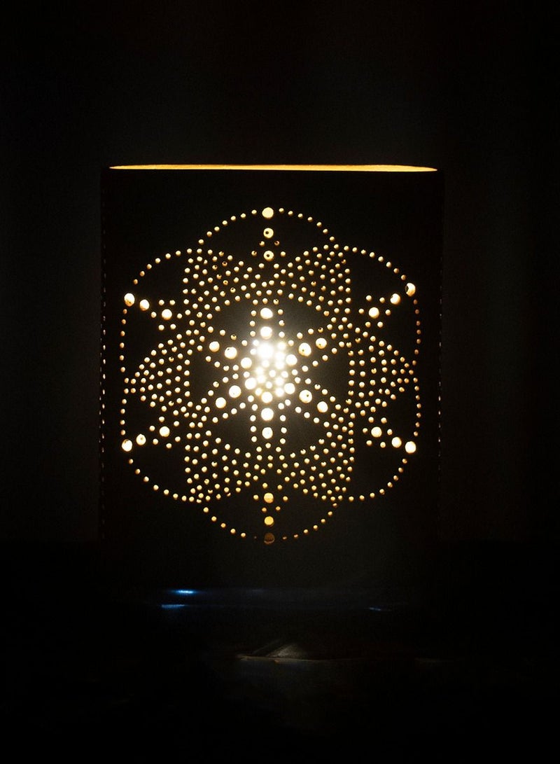 N & H Handcrafted Terracotta Aluminium Base Buuk Table Lamp  - Image 1