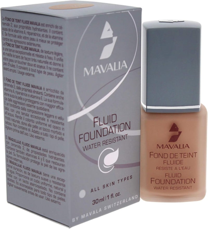 كريم أساس سائل من مافالا 02 بيج-وردي للنساء - 1 أونصة