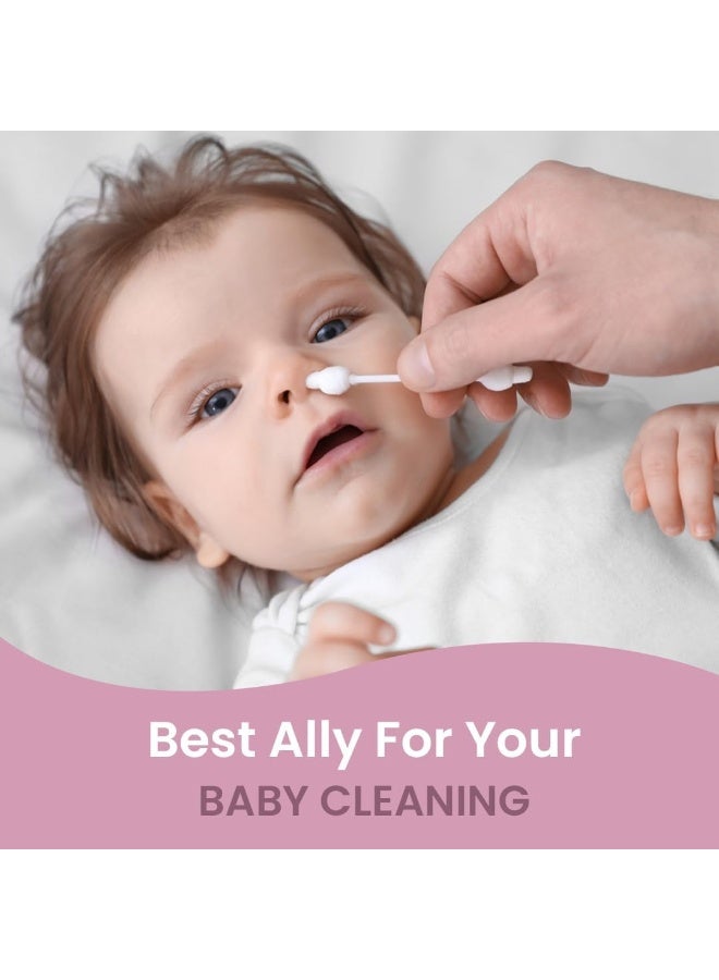 Cool & Cool Baby Cotton Buds 55's – 100% Pure Cotton, Baby-Friendly, Gentle Cleaning, Ear Protection, Safe swabs for Delicate baby Ears 55 Pieces - Image 3