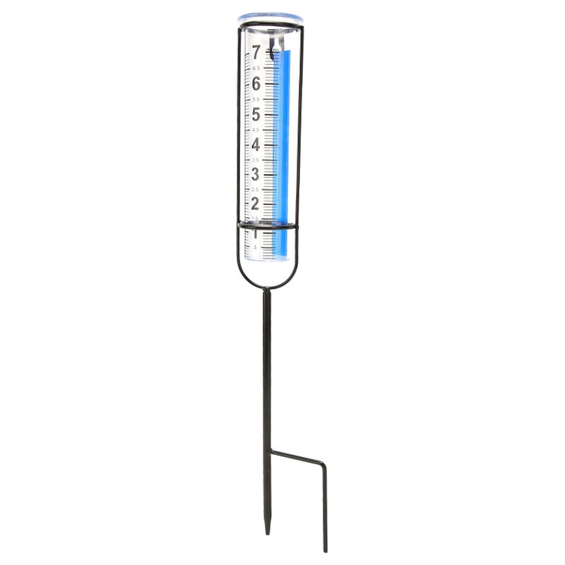 Rain Gauge 7 Inch Capacity Detachable Rain Measuring Gauge with Stake for Garden Lawn Patio Farm Use - Image 1
