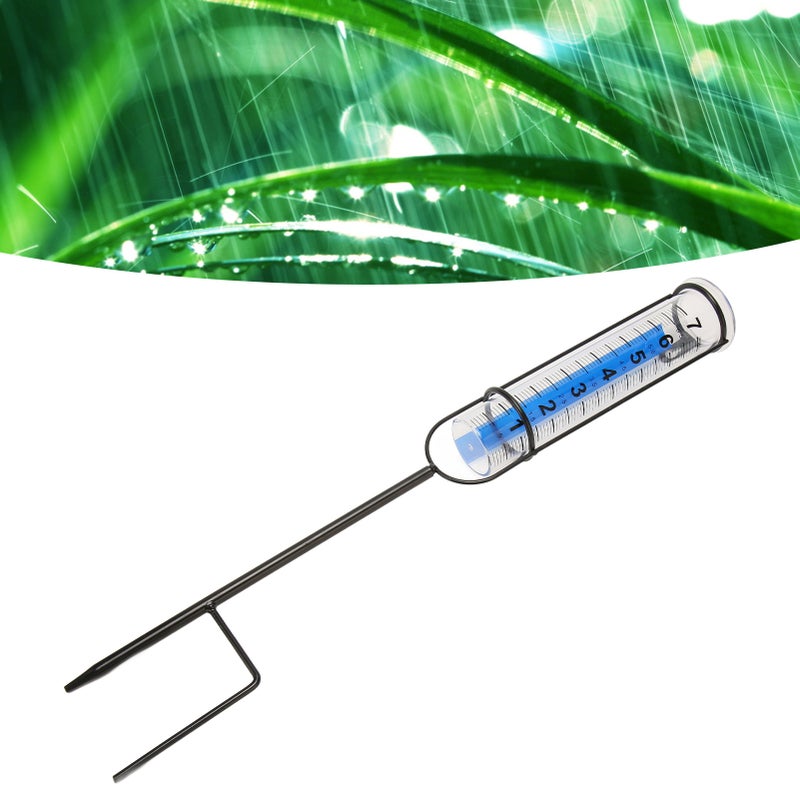 Rain Gauge 7 Inch Capacity Detachable Rain Measuring Gauge with Stake for Garden Lawn Patio Farm Use - Image 4