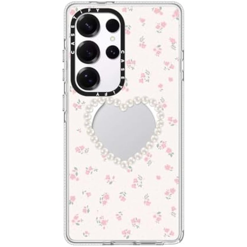 CASETIFY Magnetic Clear Galaxy S25 Ultra Case 【Compatible with Magsafe】 - Pearly Heart - Image 4