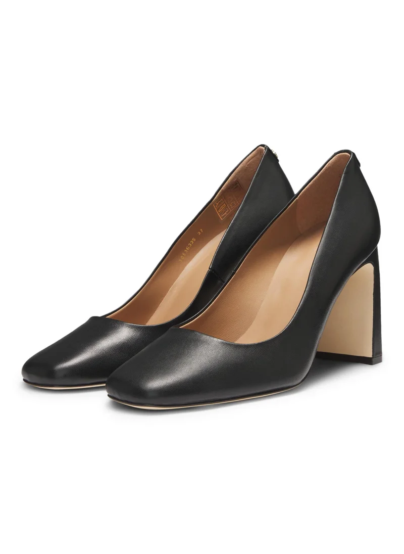 بوس Nappa-leather pumps with Double B monogram trim