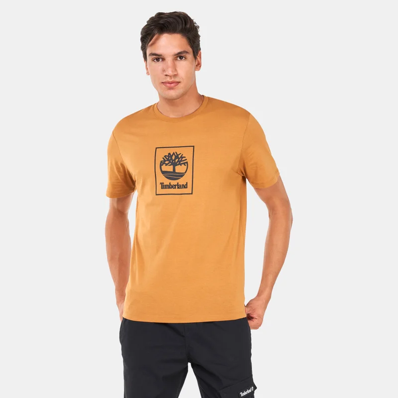 Timberland Men's Stack Logo Print T-Shirt