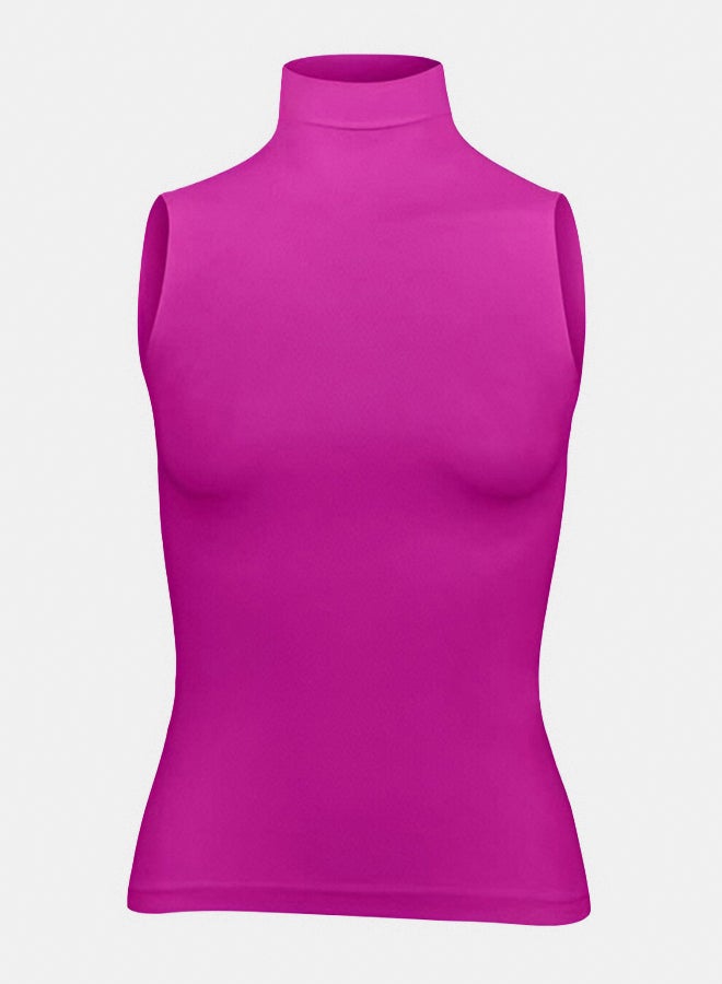 Silvy Lycra Diana Sleeveless High Neck Top For Women - Image 1