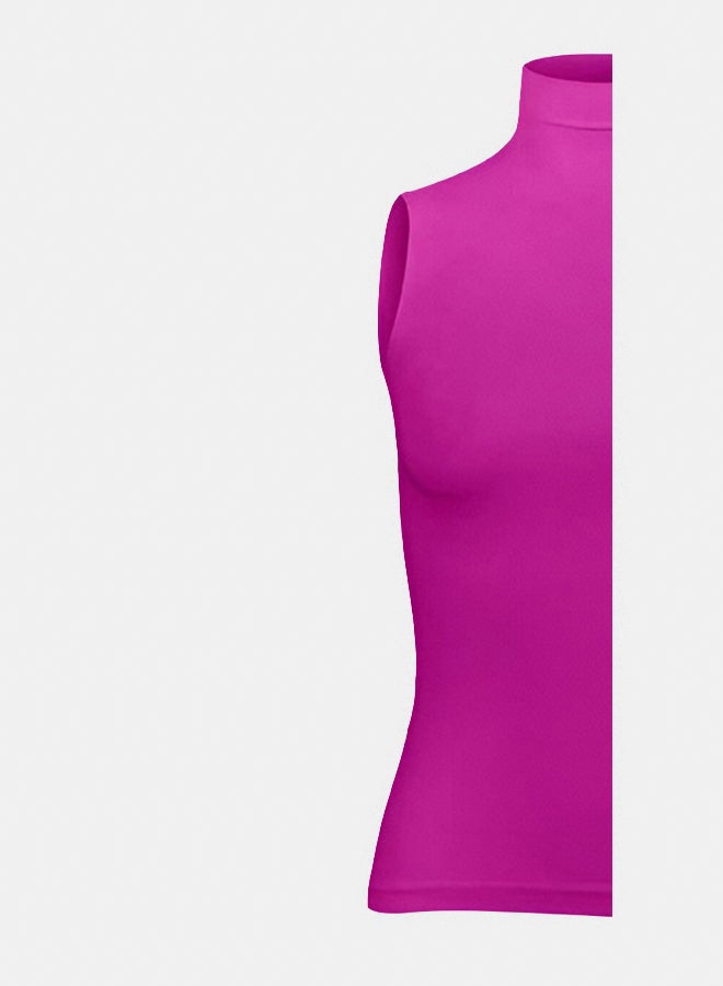 Silvy Lycra Diana Sleeveless High Neck Top For Women - Image 2