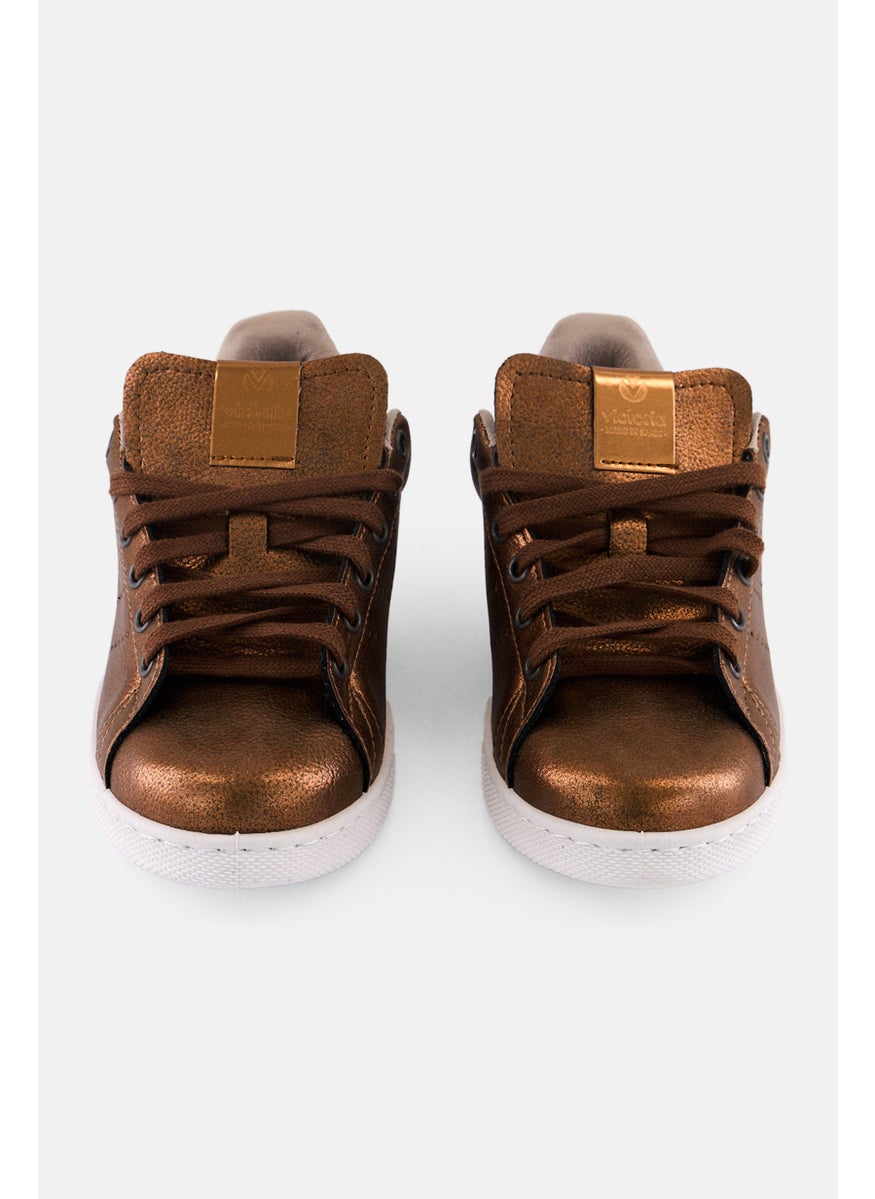 Victoria - Women Standard Lace Up Causal Shoes, Brown - Image 1