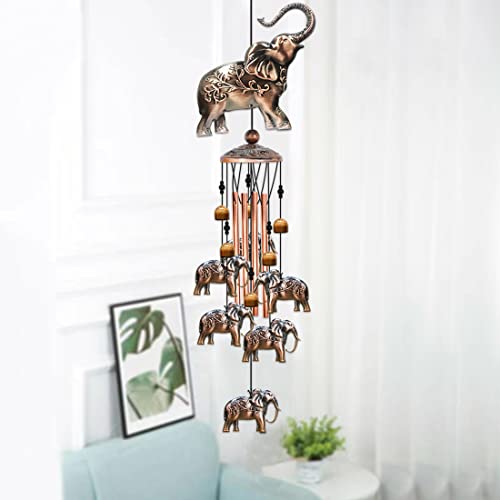 BAOXUE Wind Chimes for Outside,Elephant Gifts for Women, Elephants Decor,Birthday Gift for Mom Grandma, Windchimes Clearance Outdoor,Garden Patio Yard Decorations - Image 4
