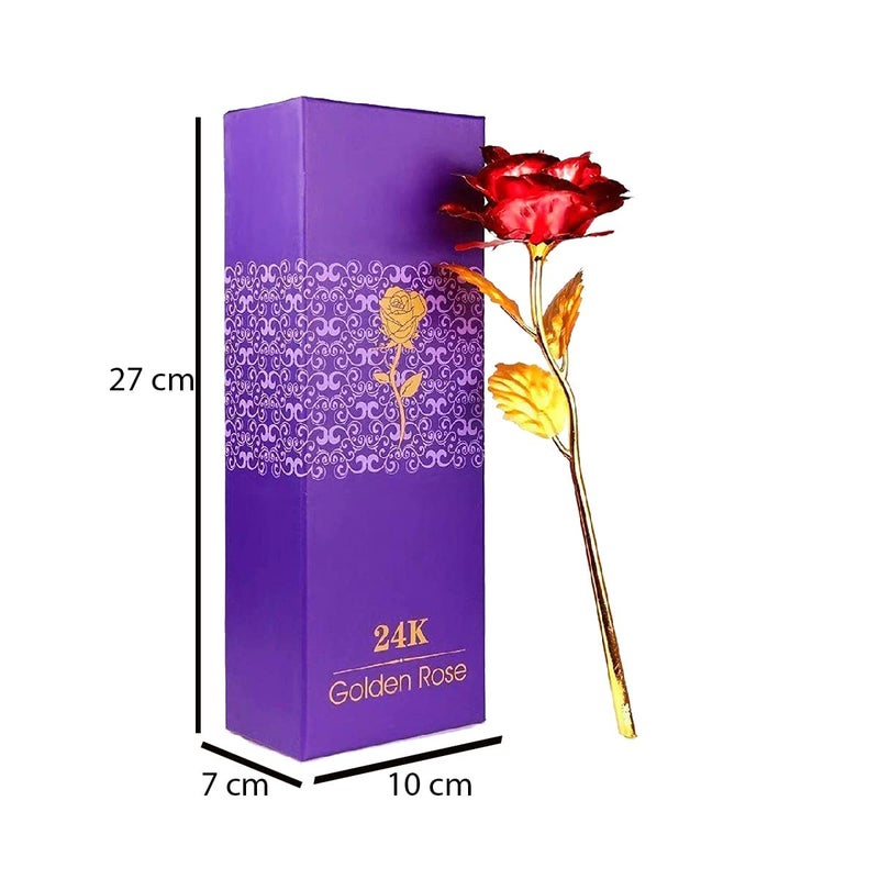 Saugat Traders Love Gift for Husband Love Scroll Card Artificial Golden Red Rose Valentine Day Birthday Anniversary Gift for Hubby - Image 4