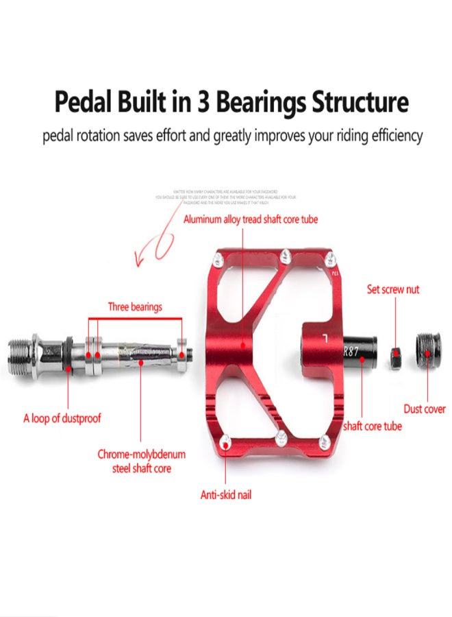 PROMEND Mtb Pedal Road Bicycle Pedal Anti-slip Ultralight Mountain Bike Pedals - Image 3