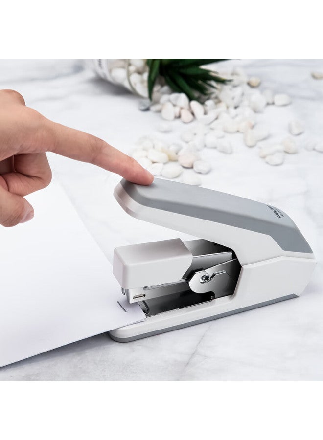 Deli Low-force Stapler/binders/binders, One-on Press, Compatible With 12# Staples, White 0477 - Image 2