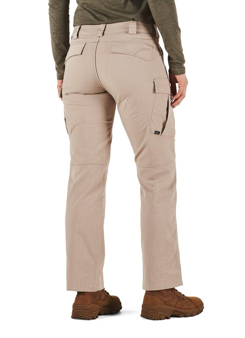 5.11 Tactical Women's Stryke Pants, Regular Fit, Gusseted, 12 Pockets, Style 64386ABR, Khaki, Women's 4 Long - Image 3
