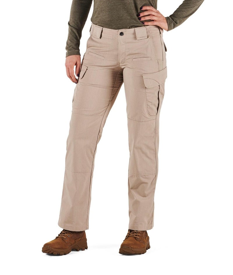 5.11 Tactical Women's Stryke Pants, Regular Fit, Gusseted, 12 Pockets, Style 64386ABR, Khaki, Women's 4 Long - Image 2