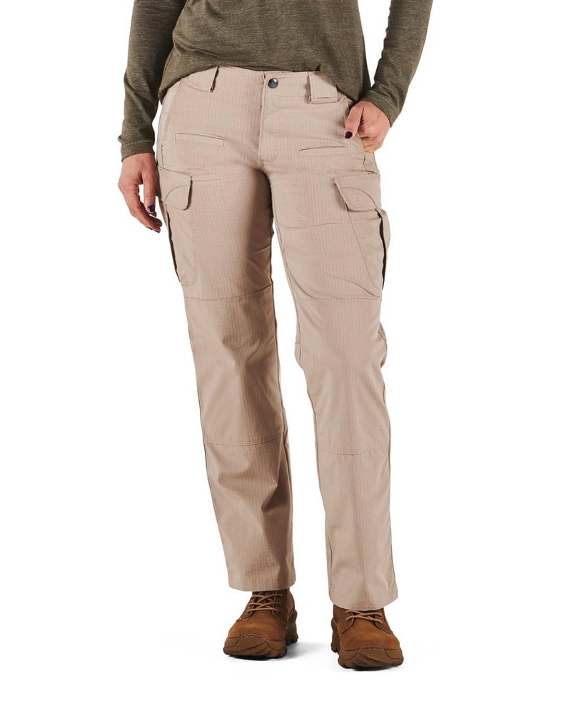 5.11 Tactical Women's Stryke Pants, Regular Fit, Gusseted, 12 Pockets, Style 64386ABR, Khaki, Women's 4 Long - Image 1