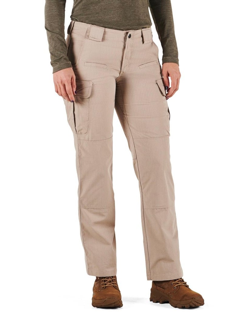 5.11 Tactical Women's Stryke Pants, Regular Fit, Gusseted, 12 Pockets, Style 64386ABR, Khaki, Women's 4 Long - Image 4