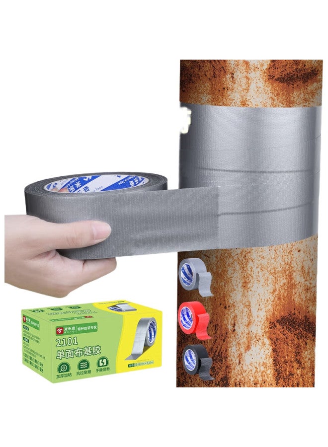 Miloch Milaiqi Strong Adhesive Single-Sided Windproof Cloth Tape, Suitable For Tarpaulin Repair, Carpet Fixation, Heavy Object Binding, Waterproof And Wear-Resistant, Silver Color, 48Mm Wide * 25 Meters Long [5 Rolls] - Image 3