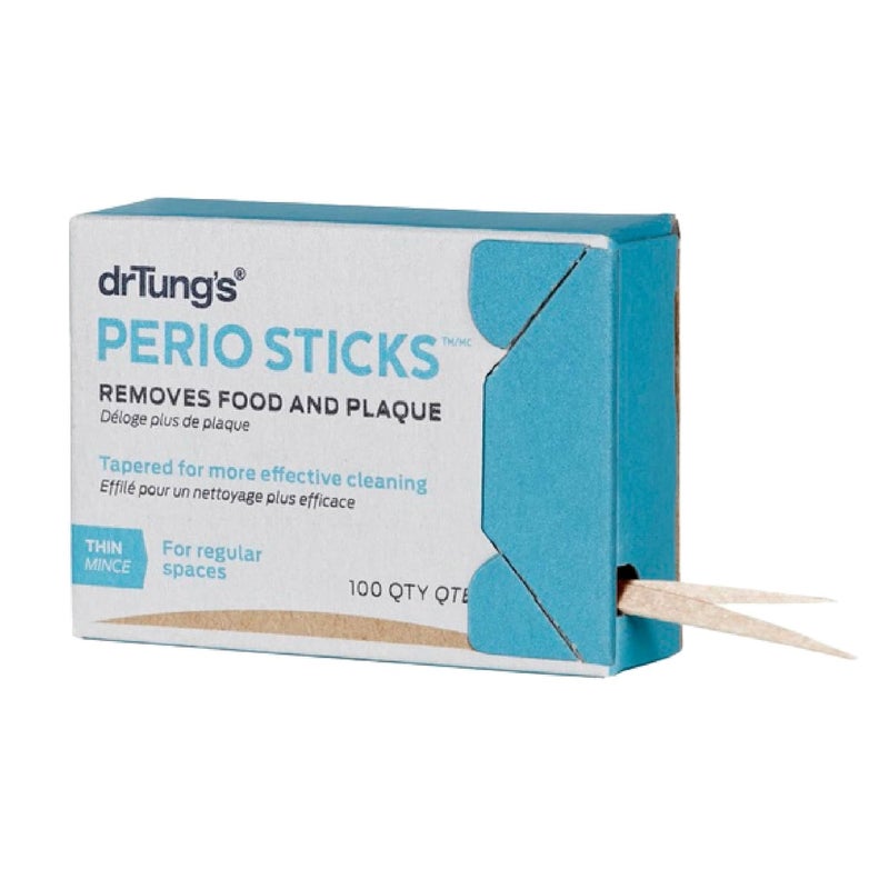 drTung's drTungs Dental Sticks for Teeth Gum Cleaning Toothpicks for Oral Care Soft Floss Picks for Teeth Interdental Plaque Food Remover Tool Perio Sticks Thin Bulk 100 Count Pack of 6 - Image 5