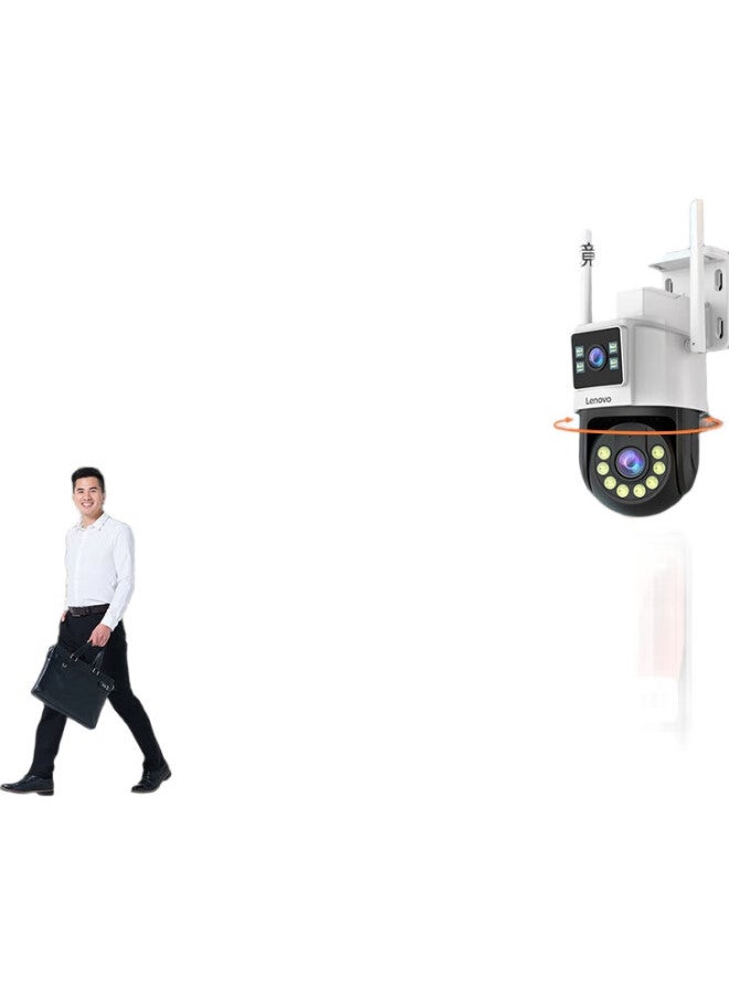 Lenovo Dual Camera 6 Million 4G Camera Lifetime Free Data Home Monitor 360 Degree Night Vision Panoramic Outdoor Outdoor With Storage Card Built-In Unlimited Data - Image 1