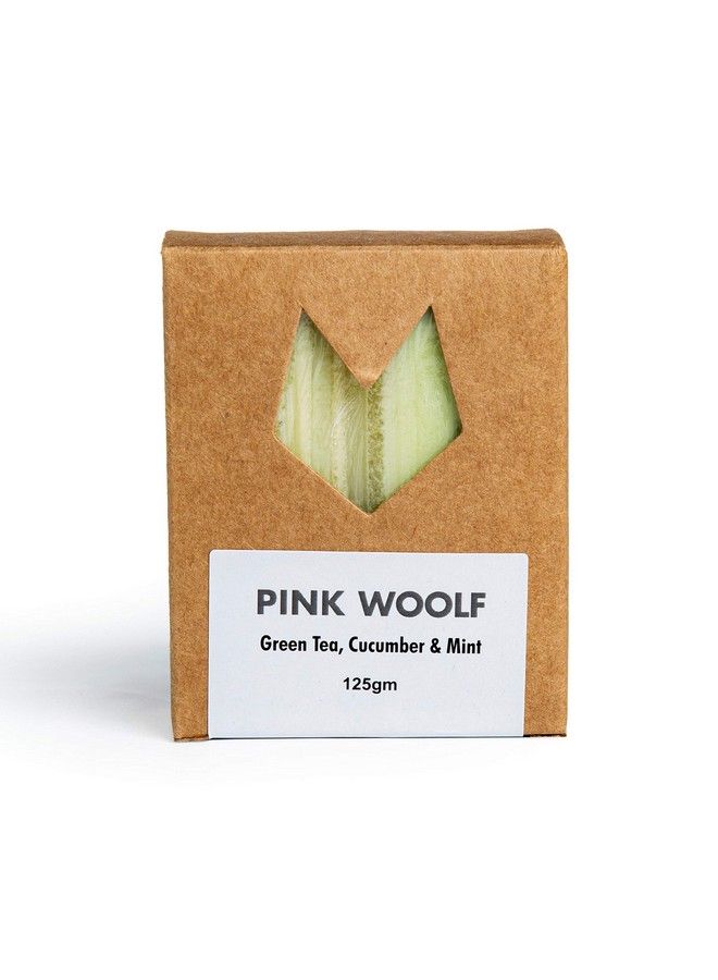 PINK WOOLF Bath Soaps Combo Set Of 3 Organic Soaps Green Tea Cucumber & Mint Fruity Energizing Aroma Moisturizes And Brightens Each Soap Bar Is 125 G - Image 4