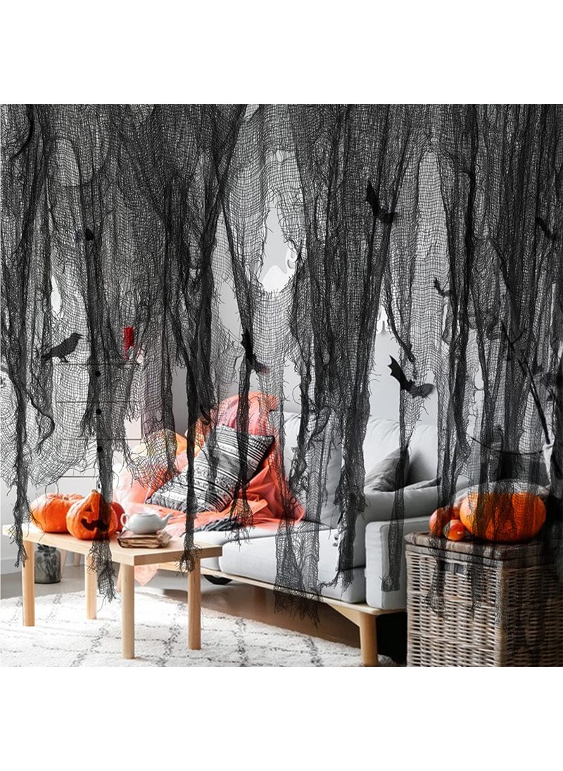 Generic Halloween Gauze Drapery Terror Props Decoration White 76cm x 183cm 