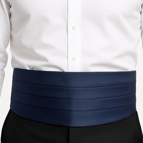 LEONARDI Men’s tuxedo cummerbund set for men | pocket square | bow tie | Packaging - Box | Size – adjustable & standard | pack of 1 - Image 2