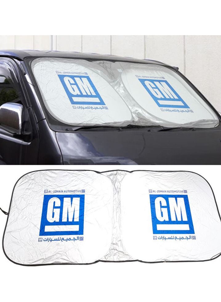 GM Windshield Sunshade for Car – Foldable Reflective Front Window Sun Shade, Heat & UV Protection, Universal Fit, Portable Auto Sun Visor with Storage Pouch - Image 4