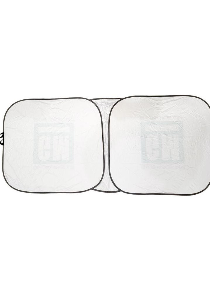 GM Windshield Sunshade for Car – Foldable Reflective Front Window Sun Shade, Heat & UV Protection, Universal Fit, Portable Auto Sun Visor with Storage Pouch - Image 2