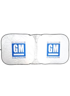 GM Car Sun Shade Uv Rays And Heat Protector Sun Visor Foldable Keep Your Vehicle Cool Blocks Uv Rays Car Windshield Sunshade  - Image 1