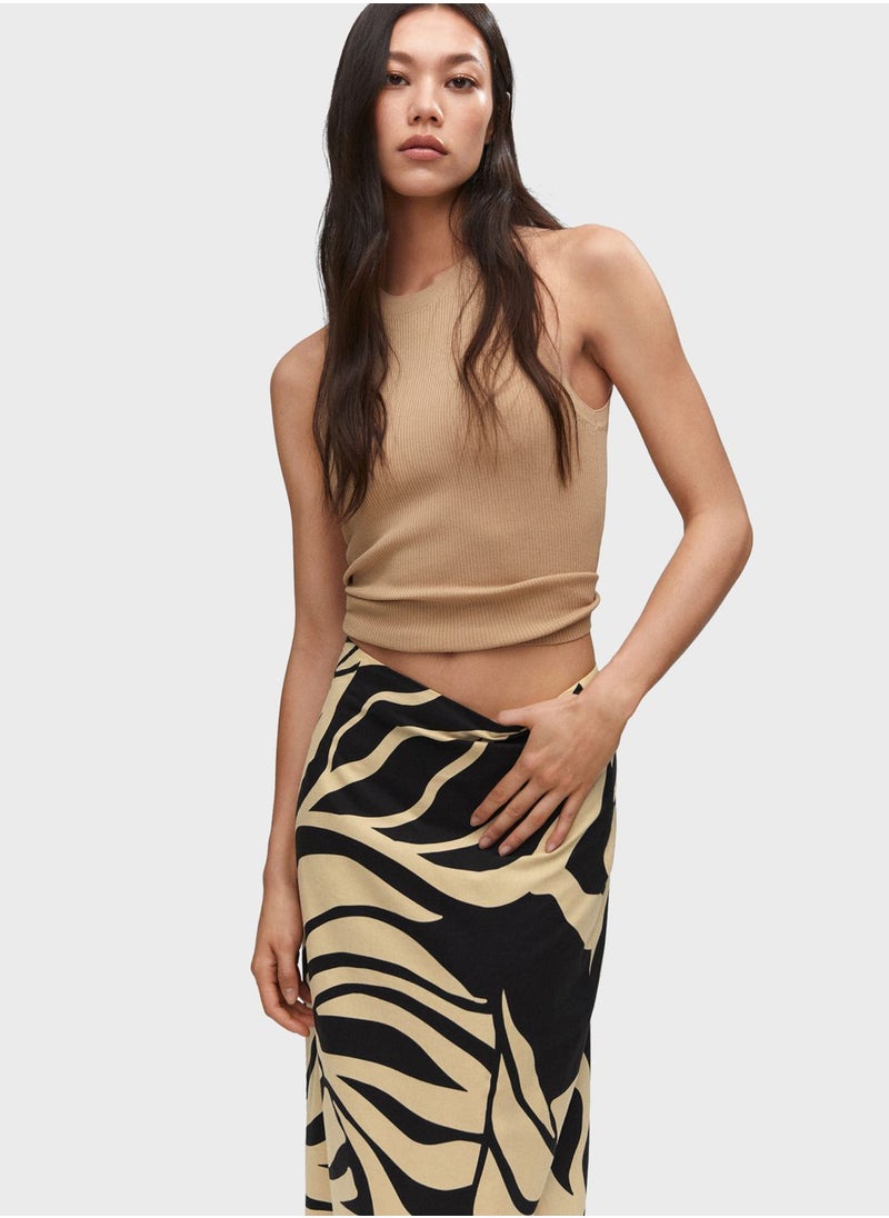 MANGO - High Waist Skirt - Image 1