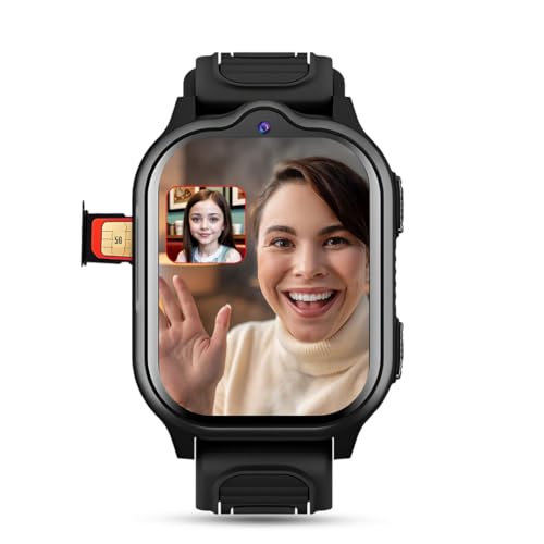 PunnkFunnk TrackNova 4G/5G Kids Smart Watch | HD Video Call | Live GPS Tracking | App Control | Safe Zone & SOS | Games | Family Chat | 800mAh Long Battery | FaceLock | Safety Watch for Kids - (Black) - Image 1