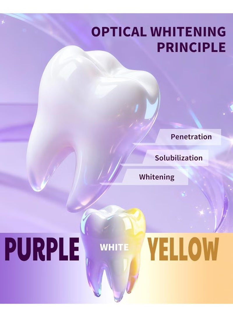SMILEKIT Purple Whitening Strips, Gently Remove Tooth Stains, Protect Tooth Enamel, Use Advanced 9d Whitening Technology to Create A Brighter Smile, Enamel Safe for Sensitive Tooth, 28 Strips - Image 2