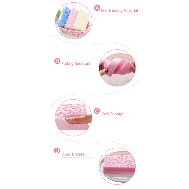 High Density Bath Sponge Soft Delicate Pulling Clean Dirt Relieve Fatigue Household Bath Rubbing Towel - Image 3