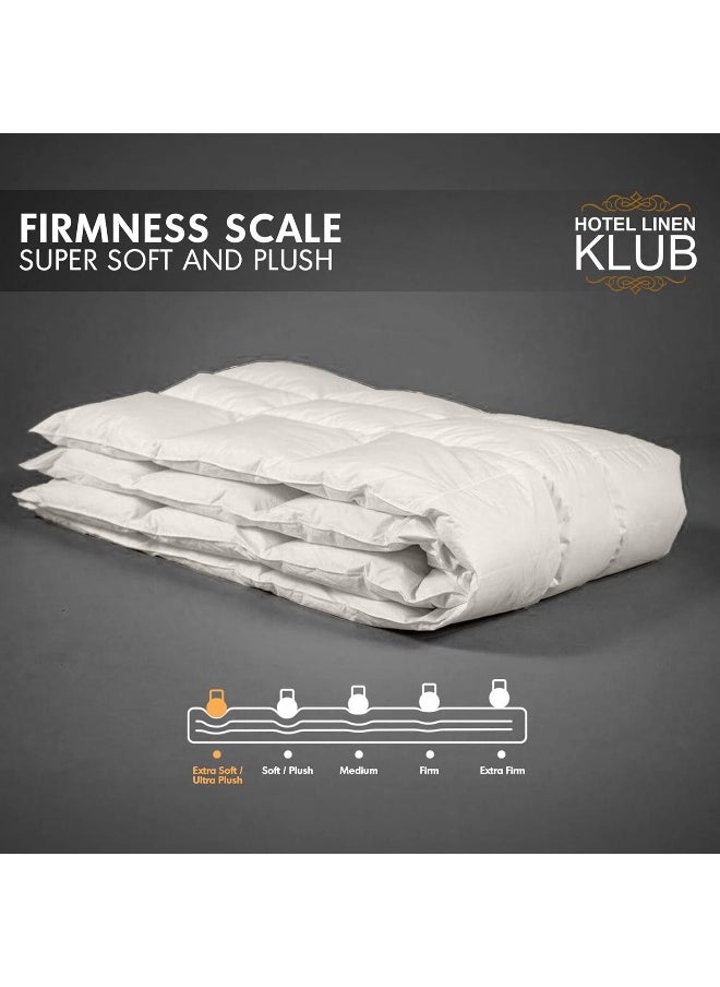 Hotel Linen Klub Hotel Linen Klub Luxury Duck Down Feather Duvet – Crafted with 100% Cotton Down Alternative Fabric and Natural Duck Down Fill for Superior Comfort, Warmth, and Breathability-Size: King (220 x 240cm)  - Image 5