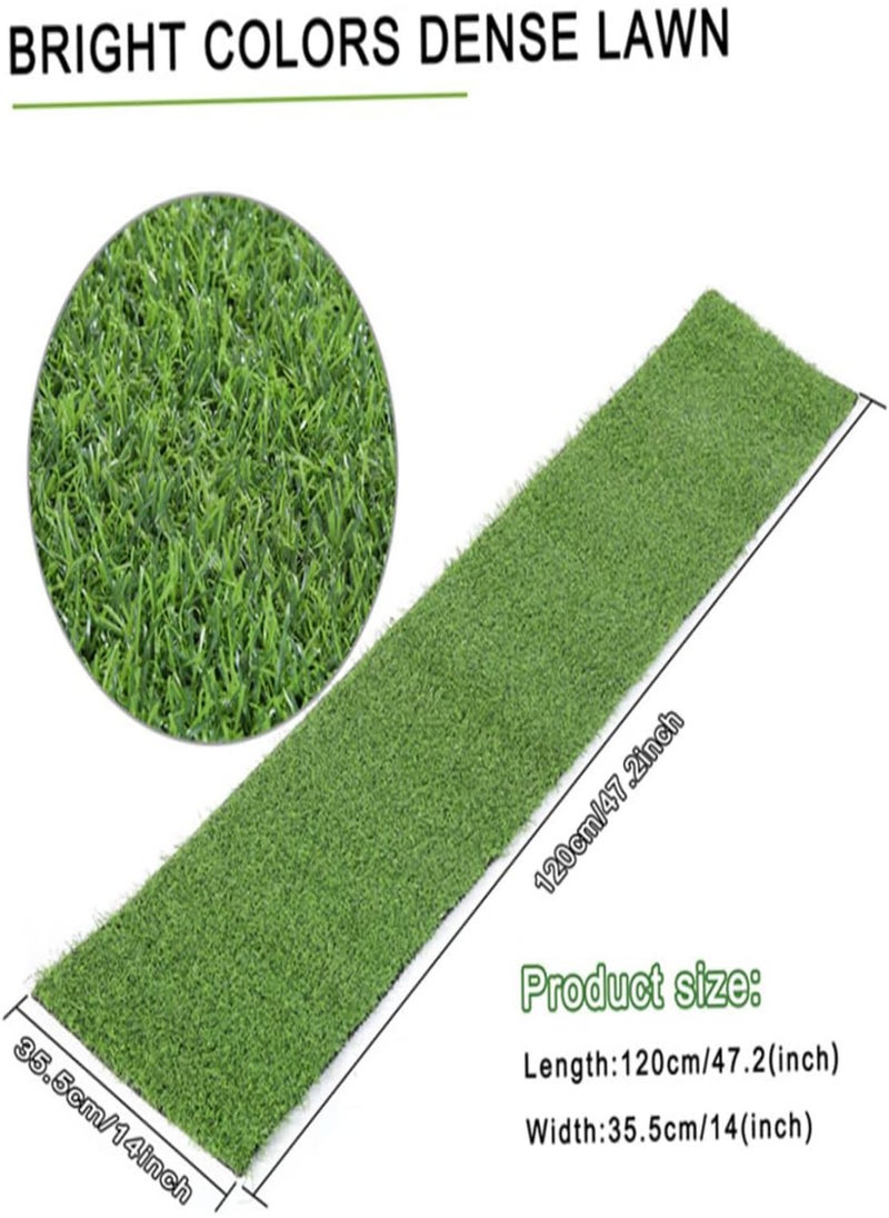 Artificial Grass Table Runner 14x47 Inch Faux Grass Table Runners Green Grass Table Cloth Table Decoration for Home Decor
